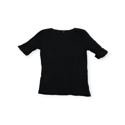 Playera Ralph Lauren Grande L Color Negro Manga Corta