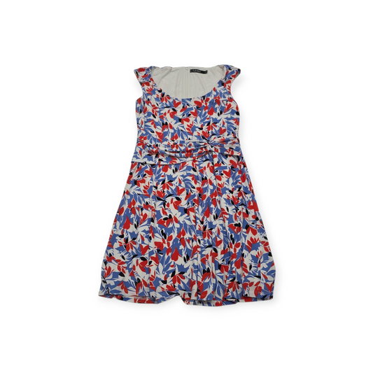 Vestido Ralph Lauren Mediana M Rojo Con Azul Sin Mangas