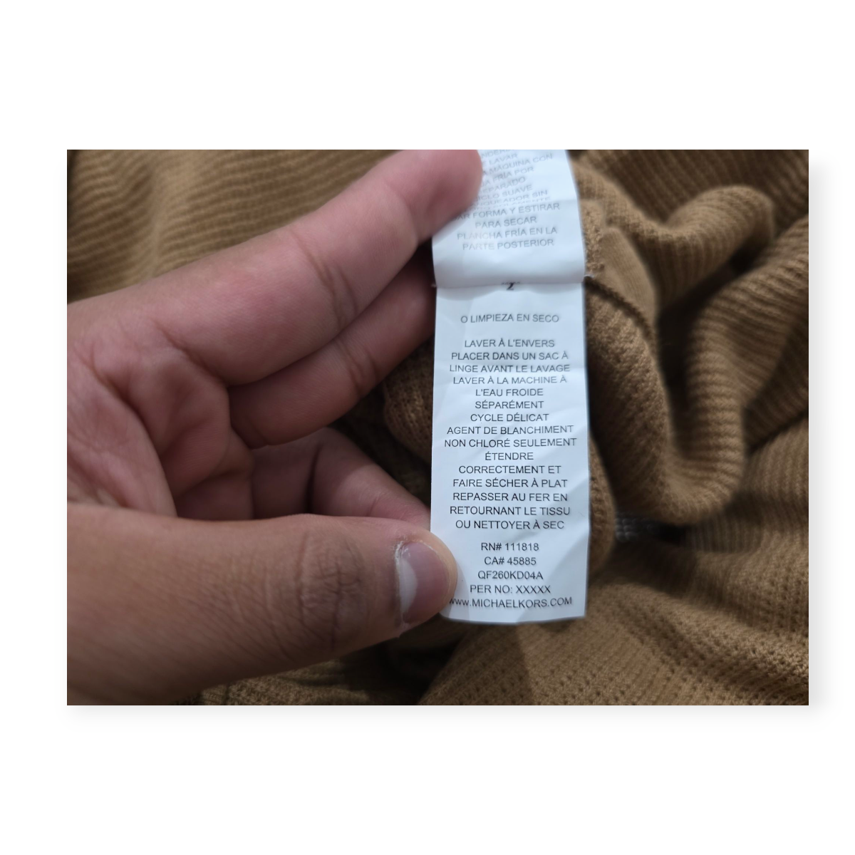 Sueter Largo Michael Kors Chico S Color Cafe