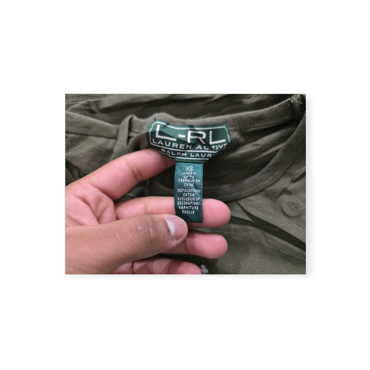 Playera Ralph Lauren Xchico Xs Verde Oscuro Manga Larga