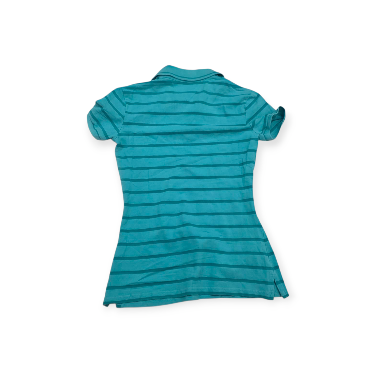 Playera Tommy Hilfiger Extra Chica Xs Azul Turquesa Rayada