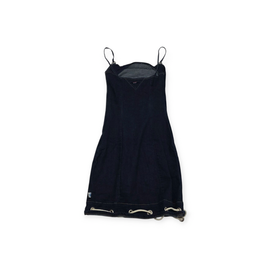 Vestido Tommy Hilfiger De Mezclilla Xchico Xs Azul