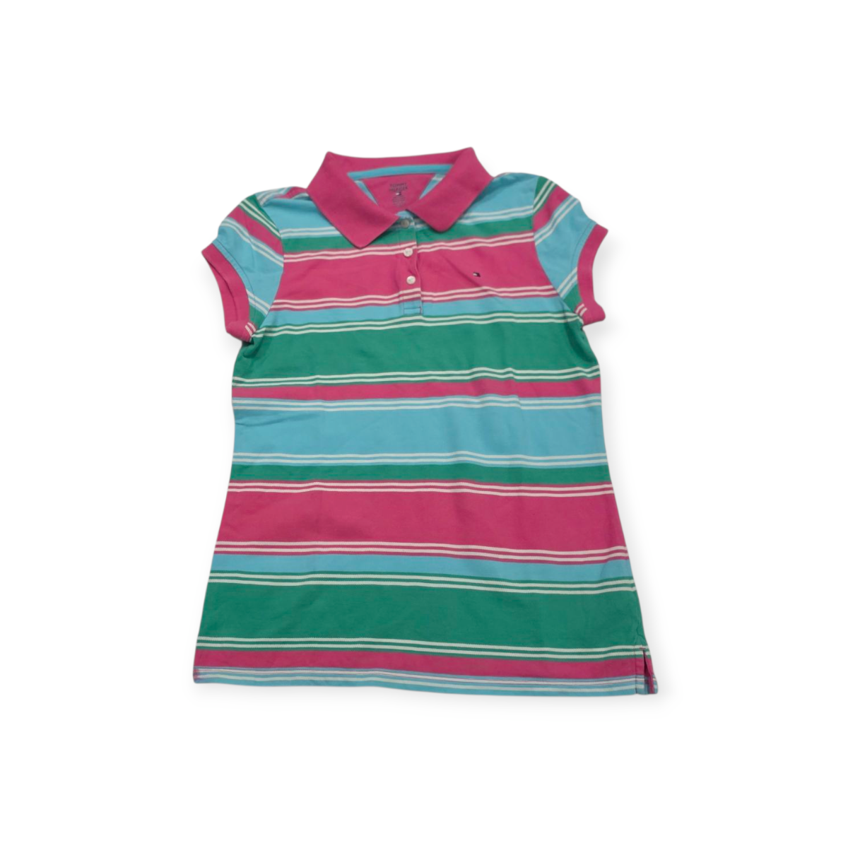 Playera Tommy Hilfiger Xgrande Xl Adolescent Rosa Con Azul