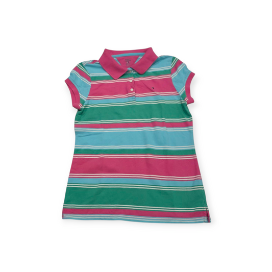 Playera Tommy Hilfiger Xgrande Xl Adolescent Rosa Con Azul