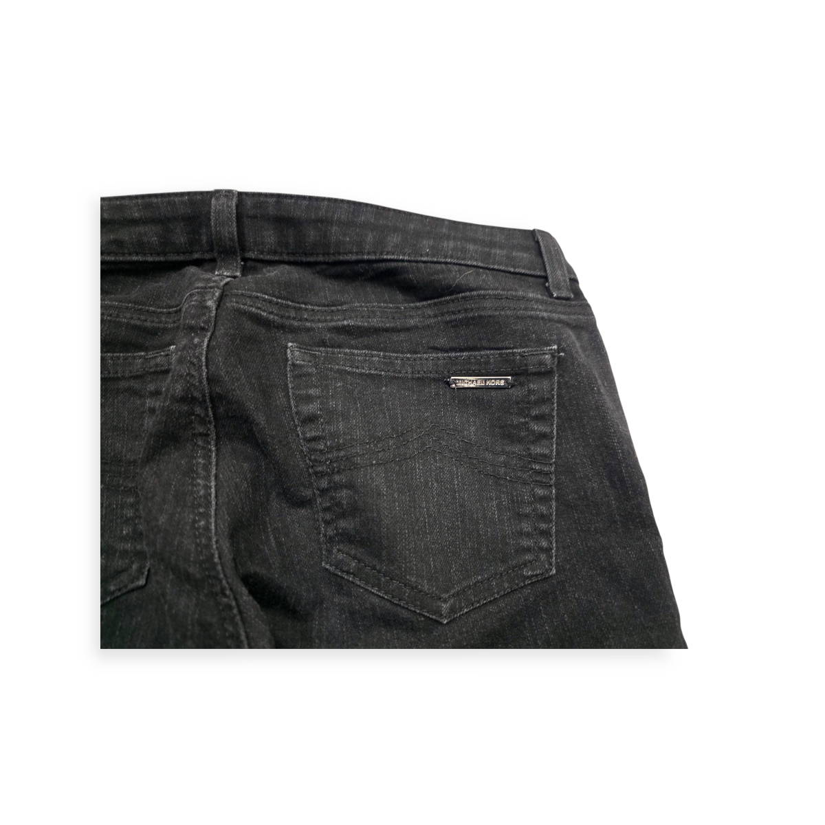 Pantalon Michael Kors De Mezclilla Gris Oscuro Talla 6