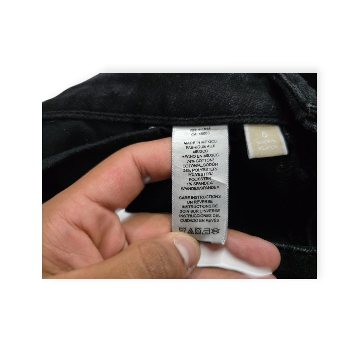 Pantalon Michael Kors De Mezclilla Gris Oscuro Talla 6