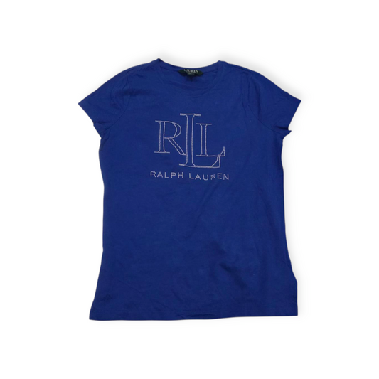 Playera Ralph Lauren Chico S Azul Manga Corta