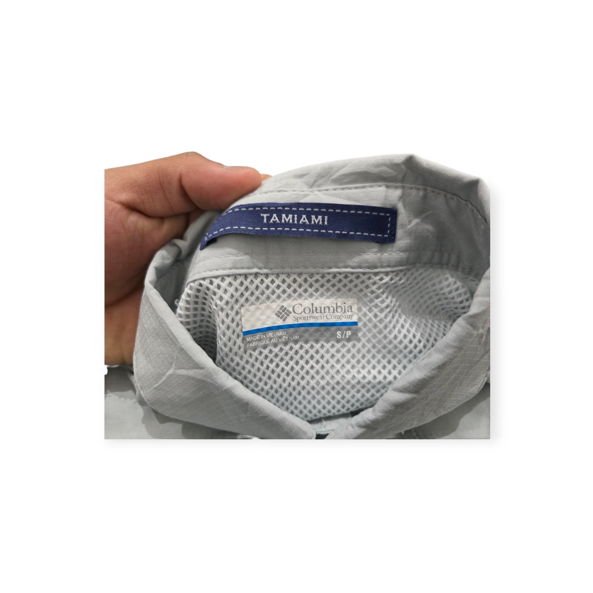 Camisa Columbia Chica S Temiami Color Gris