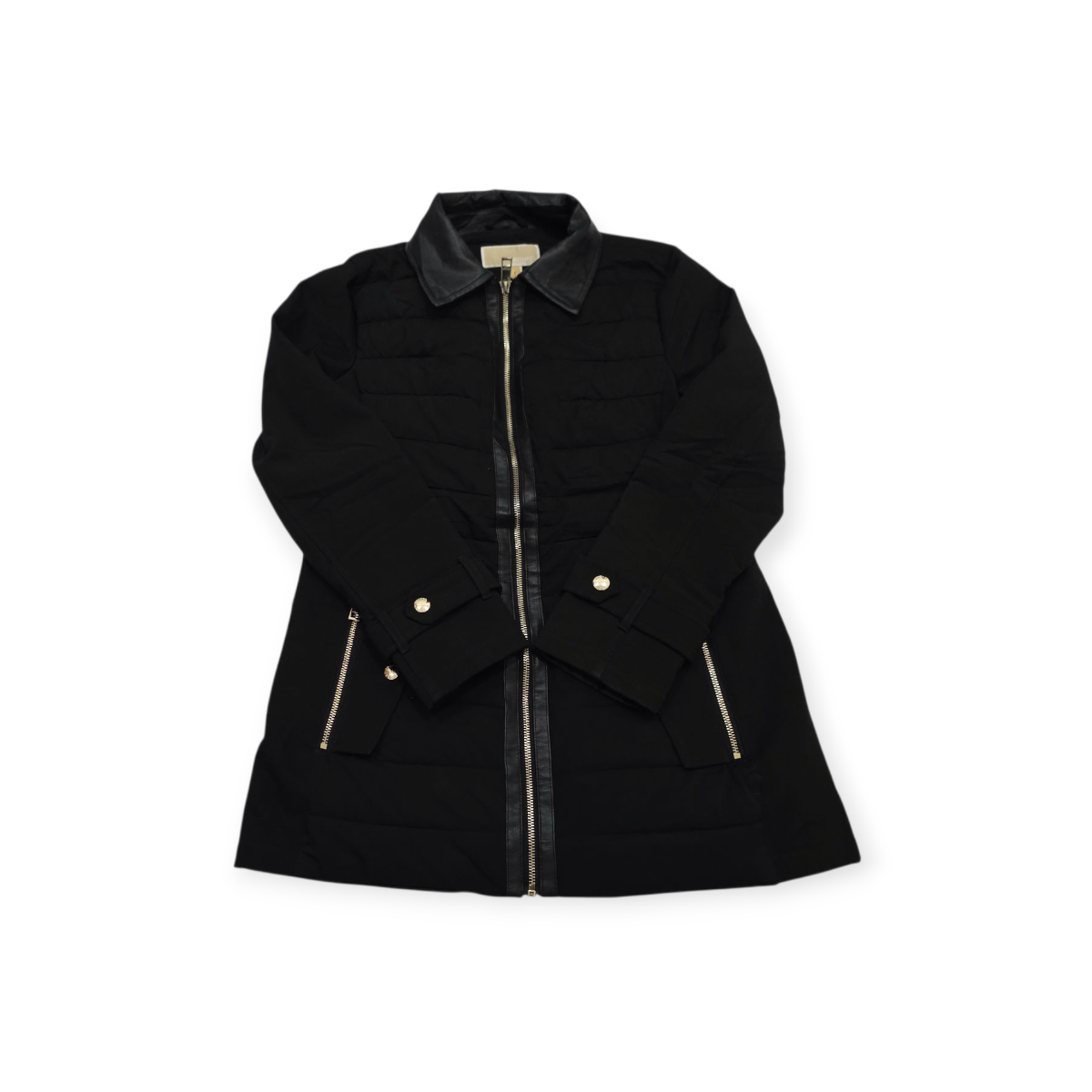 Chamarra Michael Kors De Mujer S Con Vinipiel Color Negro
