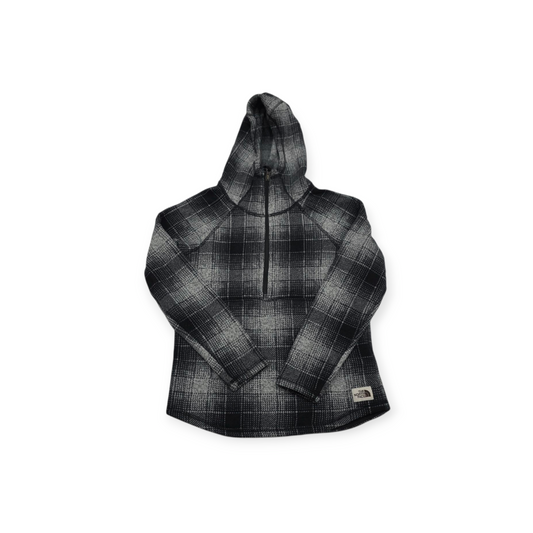 Chamarra The North Face Chico S Color Gris A Cuadros