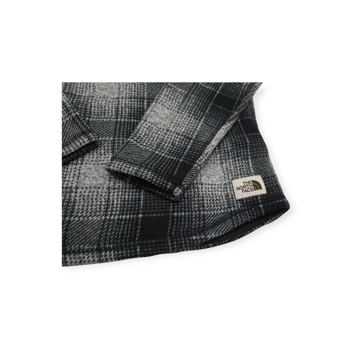 Chamarra The North Face Chico S Color Gris A Cuadros