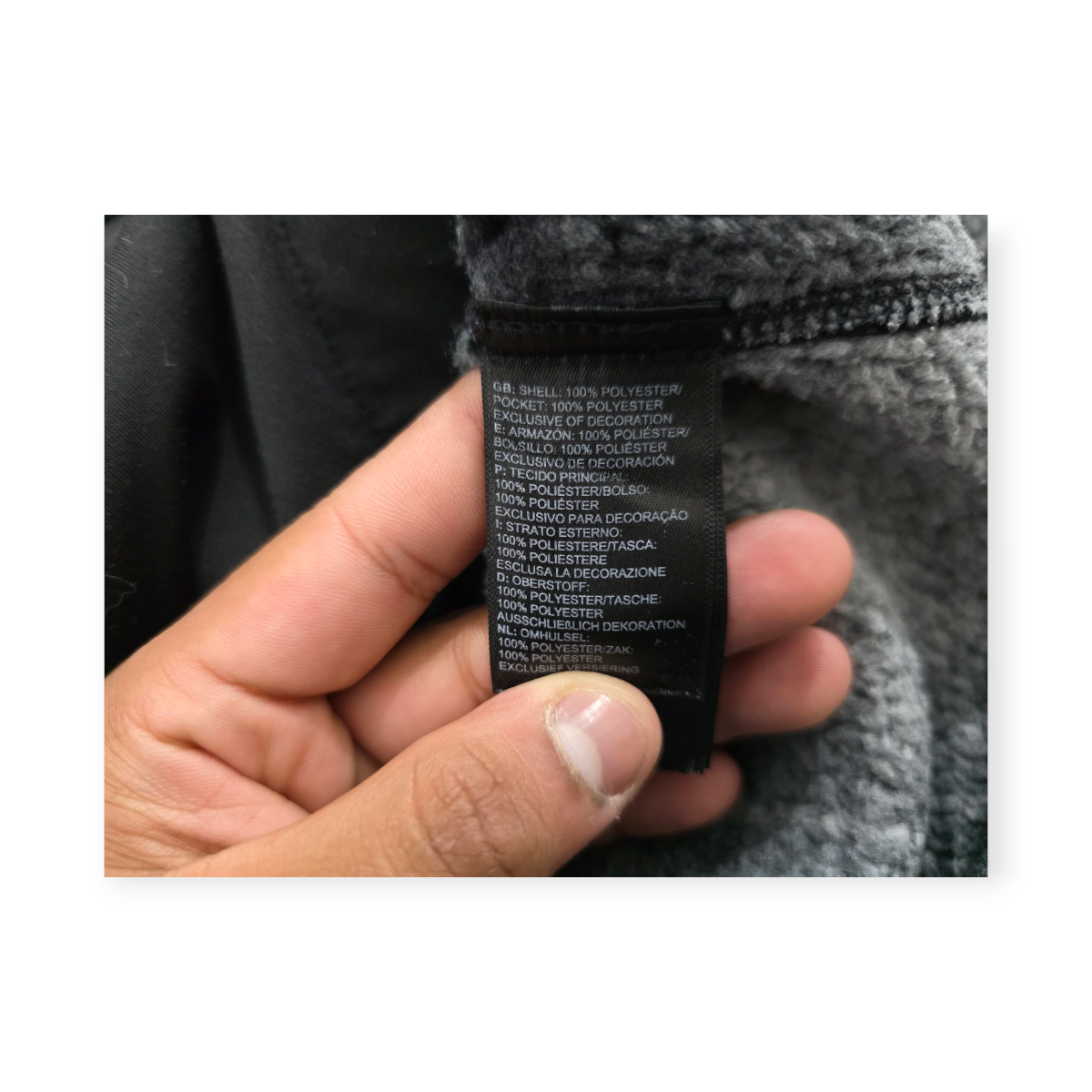 Chamarra The North Face Chico S Color Gris A Cuadros
