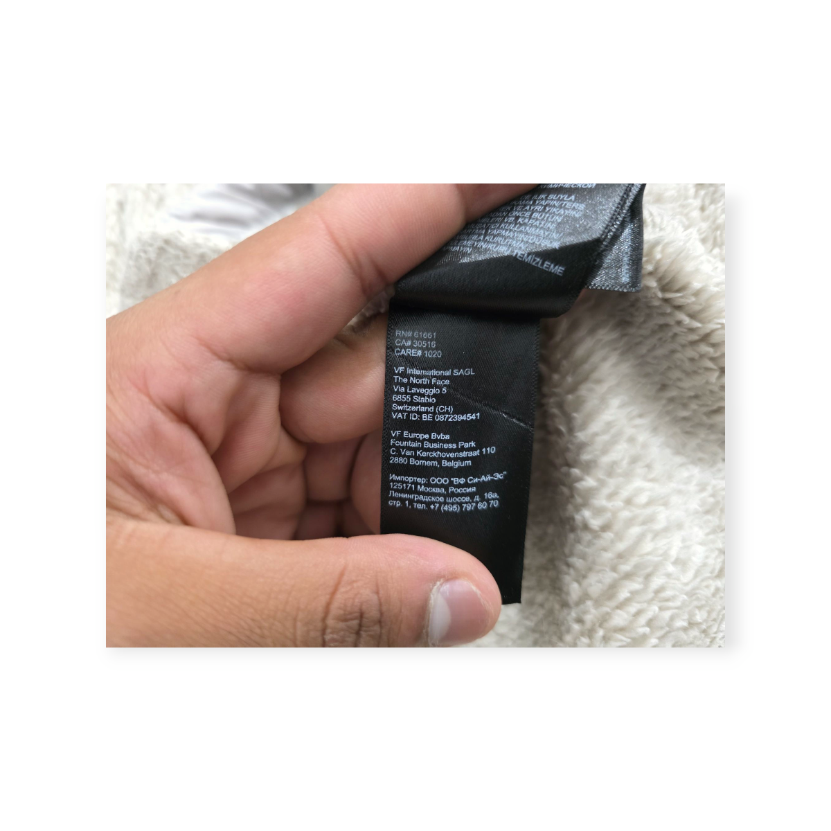 Chamarra The North Face Teddy Chico S Color Crema De Mujer