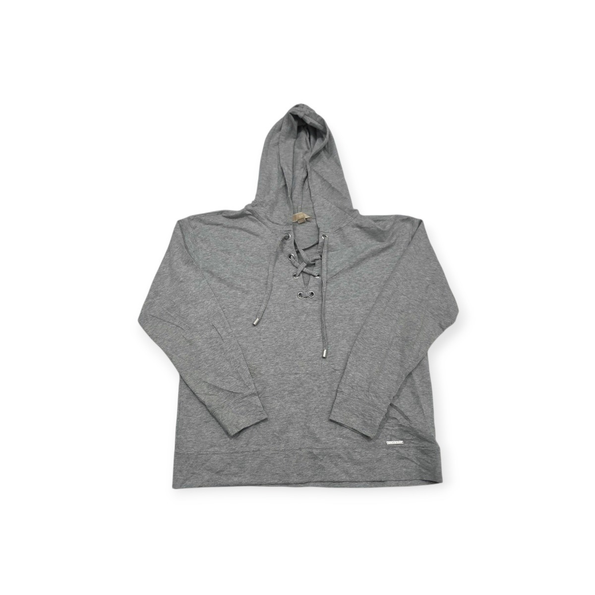 Sudadera Michael Kors Mediana M Gris Con Cordones