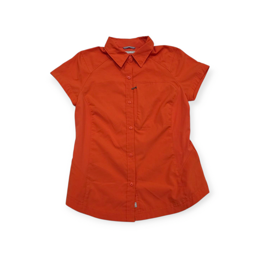 Camisa Columbia Omnishade Sun Protection Naranja Manga Corta