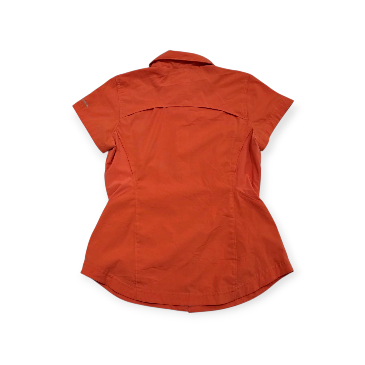 Camisa Columbia Omnishade Sun Protection Naranja Manga Corta