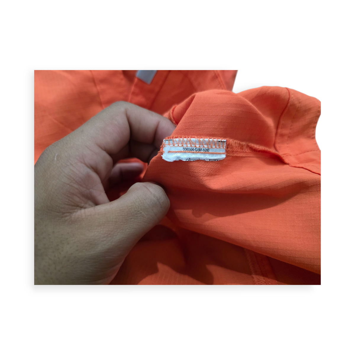 Camisa Columbia Omnishade Sun Protection Naranja Manga Corta