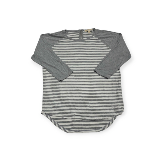 Playera Michael Kors Grande L Gris Manga 3/4