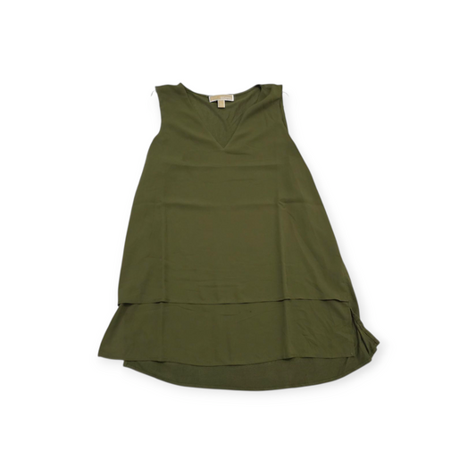 Blusa Michael Kors Sin Mangas Grande L Color Verde Oscuro