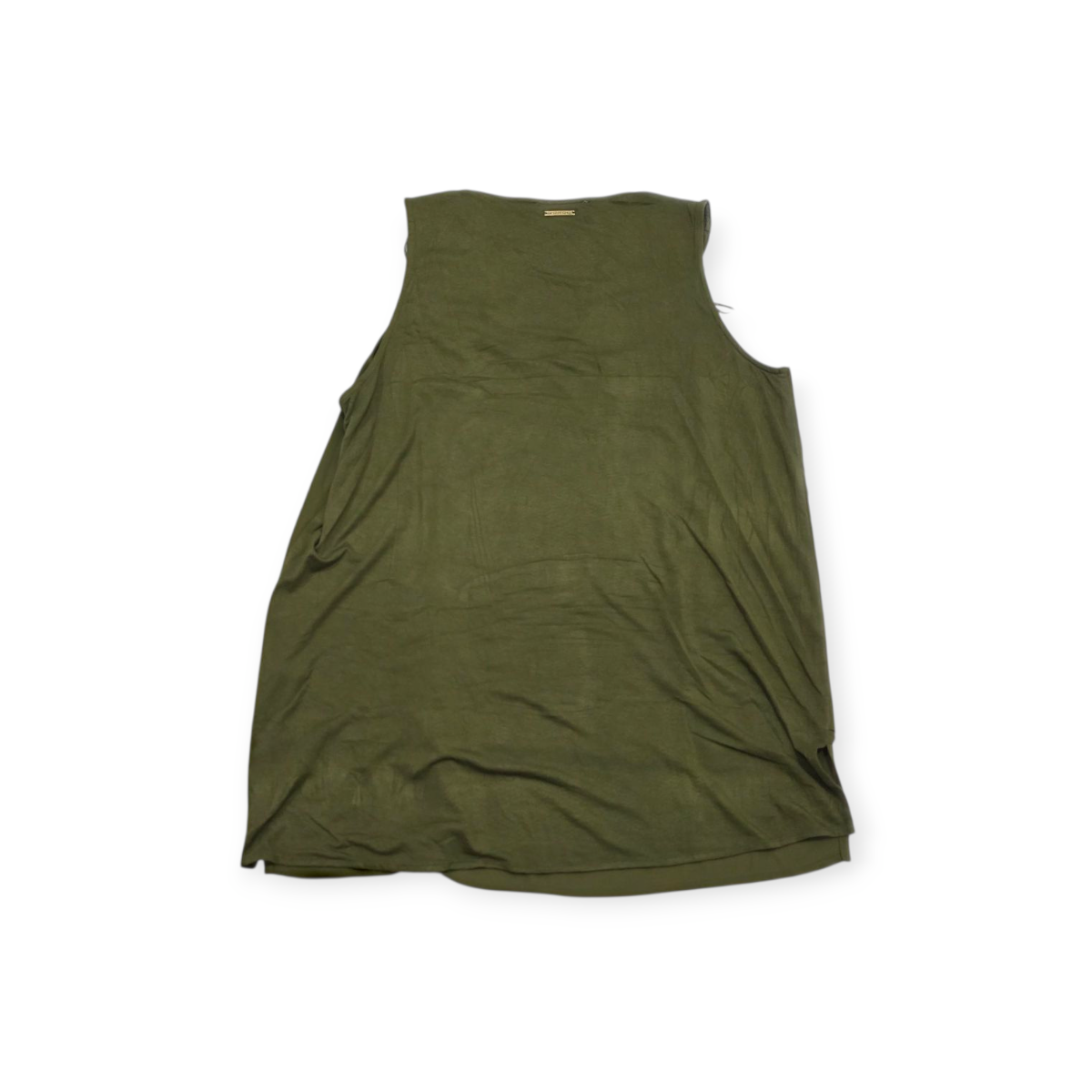 Blusa Michael Kors Sin Mangas Grande L Color Verde Oscuro
