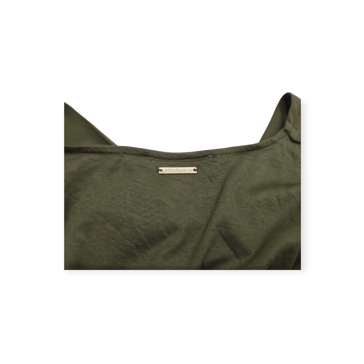 Blusa Michael Kors Sin Mangas Grande L Color Verde Oscuro