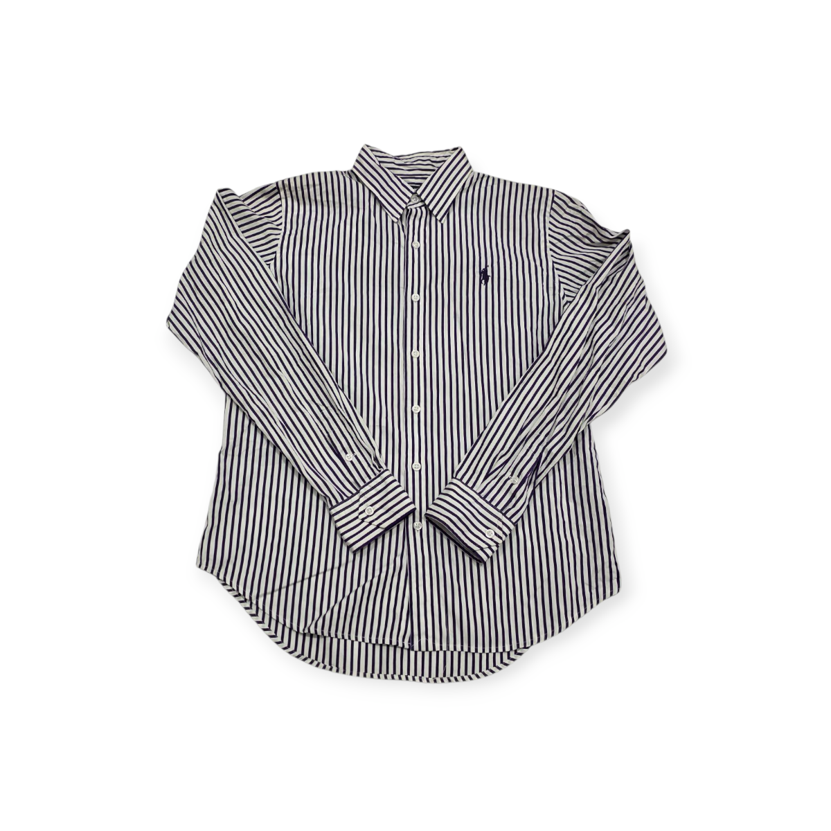 Camisa Ralph Lauren Sport Grande L Blanca Con Morado