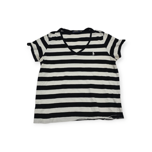 Playera Polo Ralph Lauren Grande L Blanca Con Negro