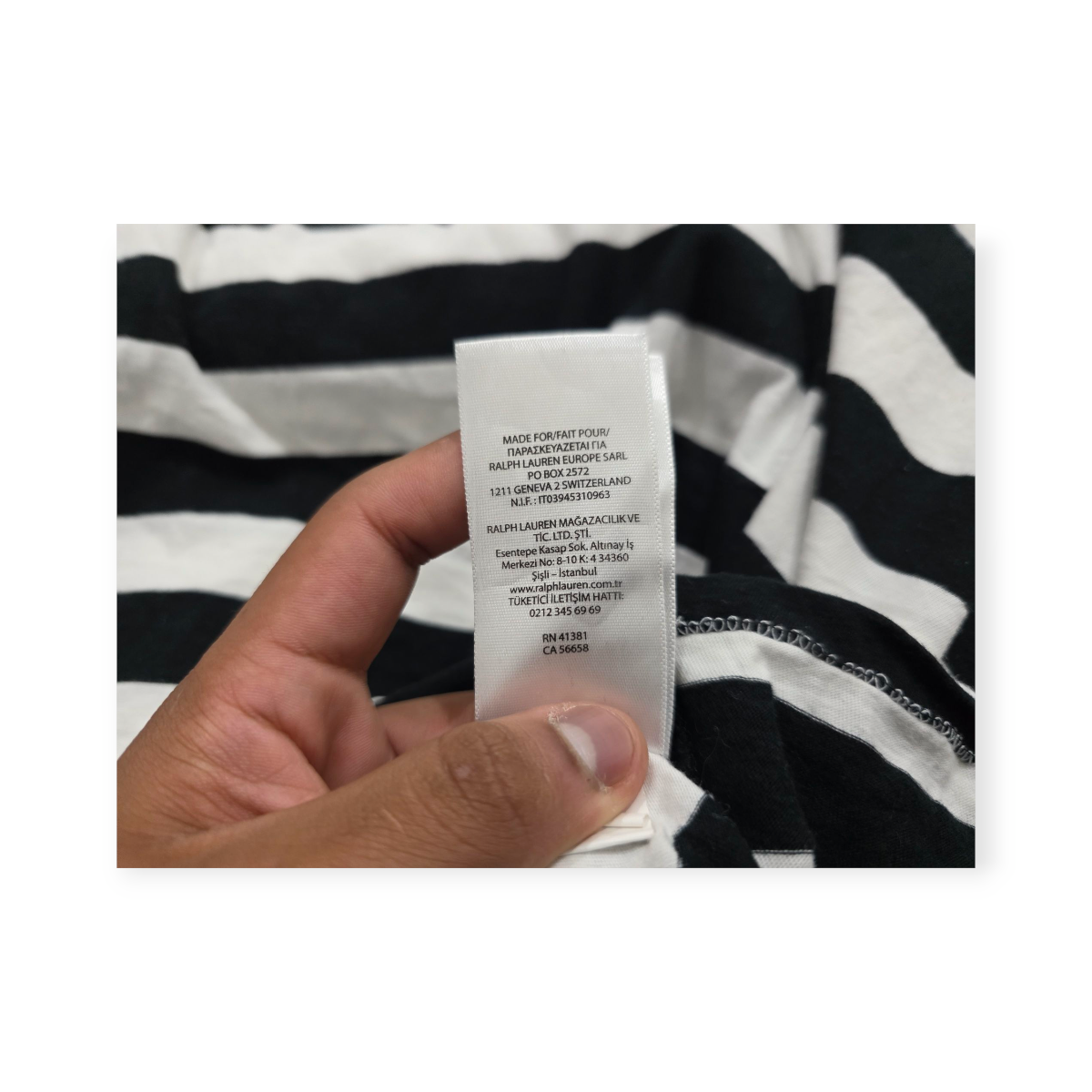 Playera Polo Ralph Lauren Grande L Blanca Con Negro