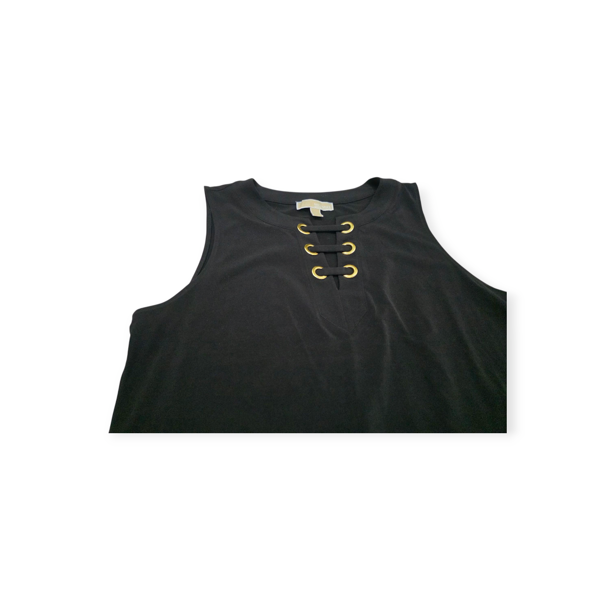 Vestido Michael Kors Xgrande Xl Negro Con Dorado