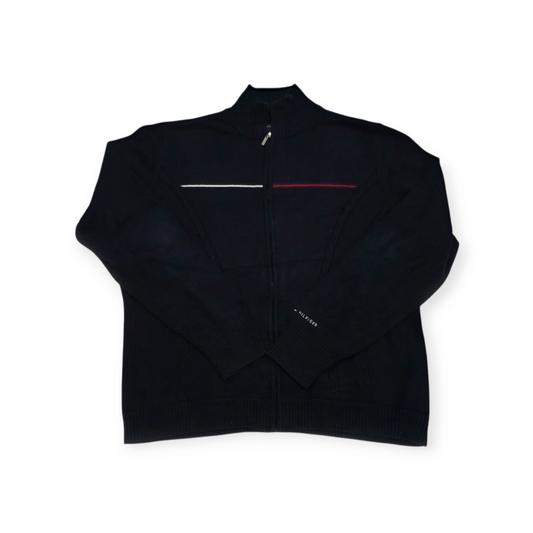 Sueter Tommy Hilfiger Xgrande Xl Azul Marino De Cierre