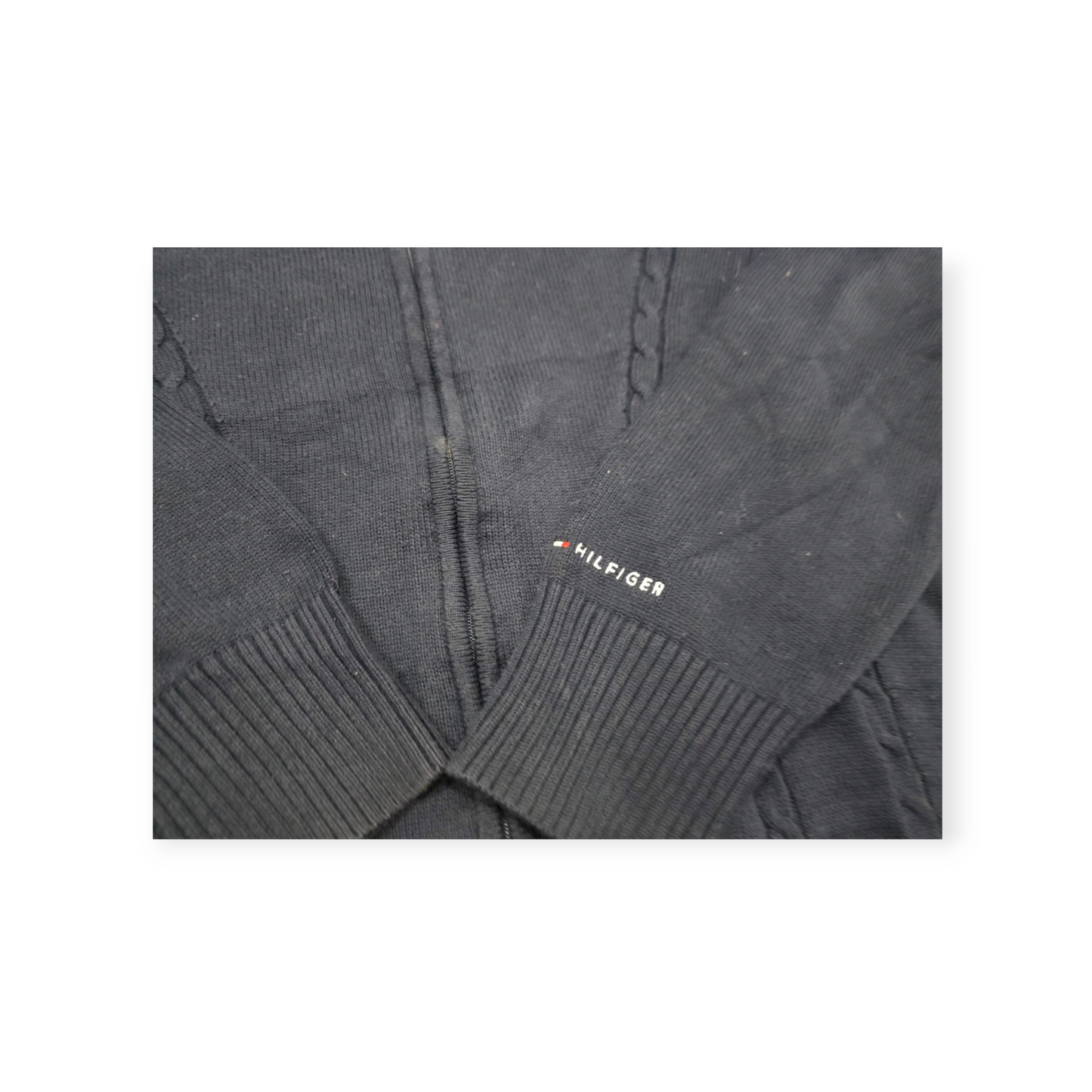 Sueter Tommy Hilfiger Xgrande Xl Azul Marino De Cierre
