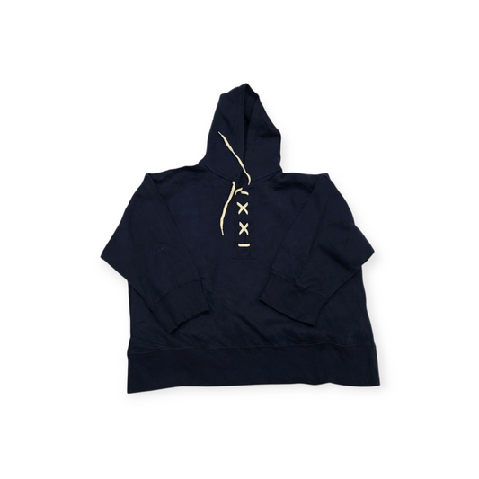 Sudadera Ralph Lauren Xchico Xs Azul Marino Con Cordones