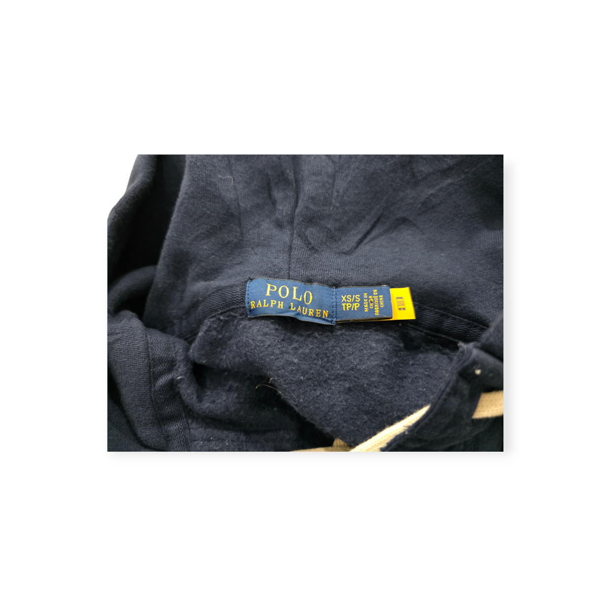 Sudadera Ralph Lauren Xchico Xs Azul Marino Con Cordones