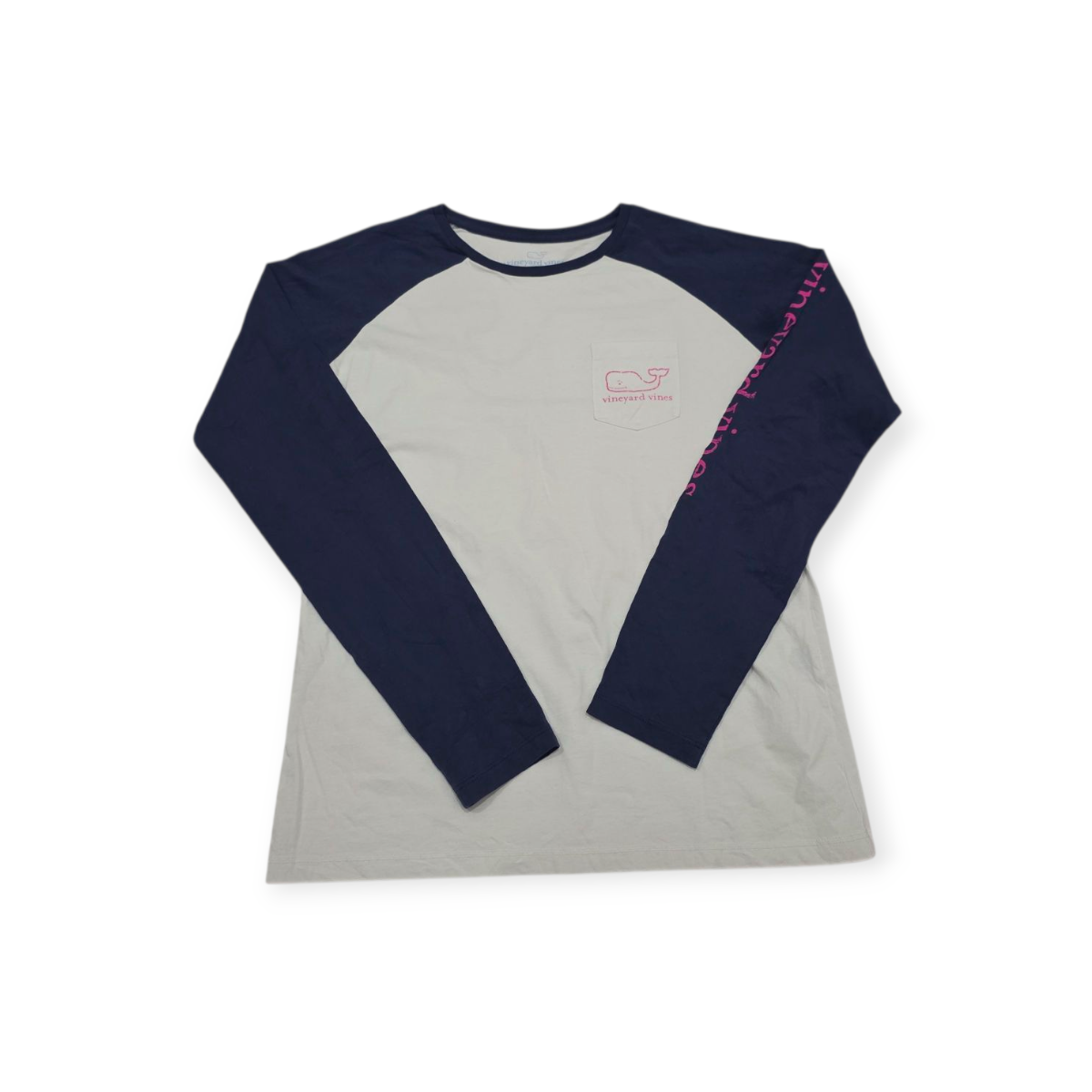 Playera Vineyard Vines Xchico Xs Azul Con Blanco