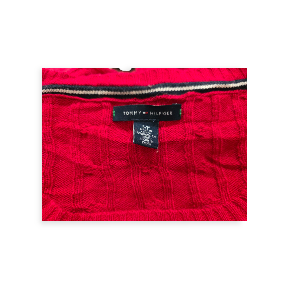 Sueter Tommy Hilfiger Chico S Color Rojo