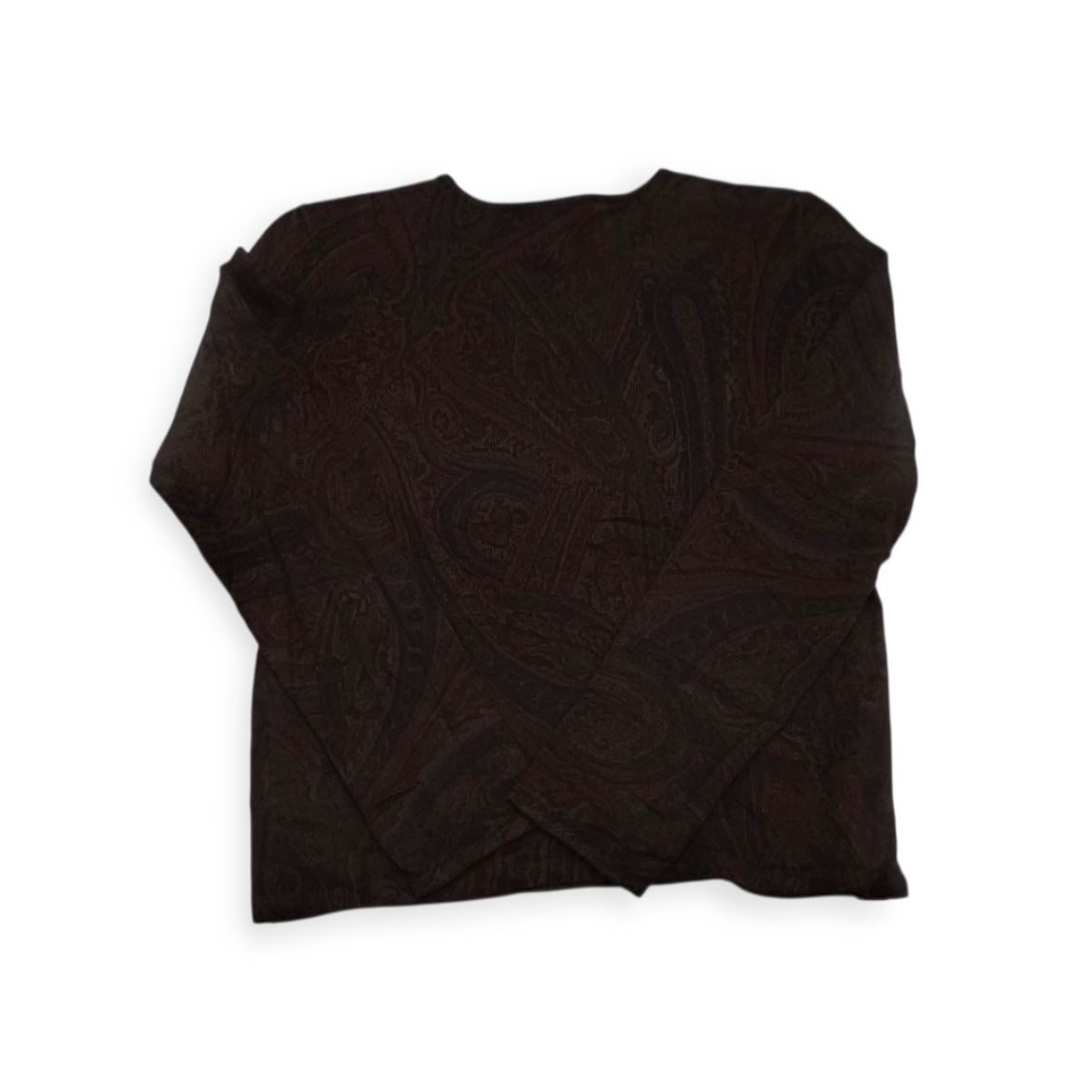 Blusa De Seda Ralph Lauren Chico S Cafe Con Figuras