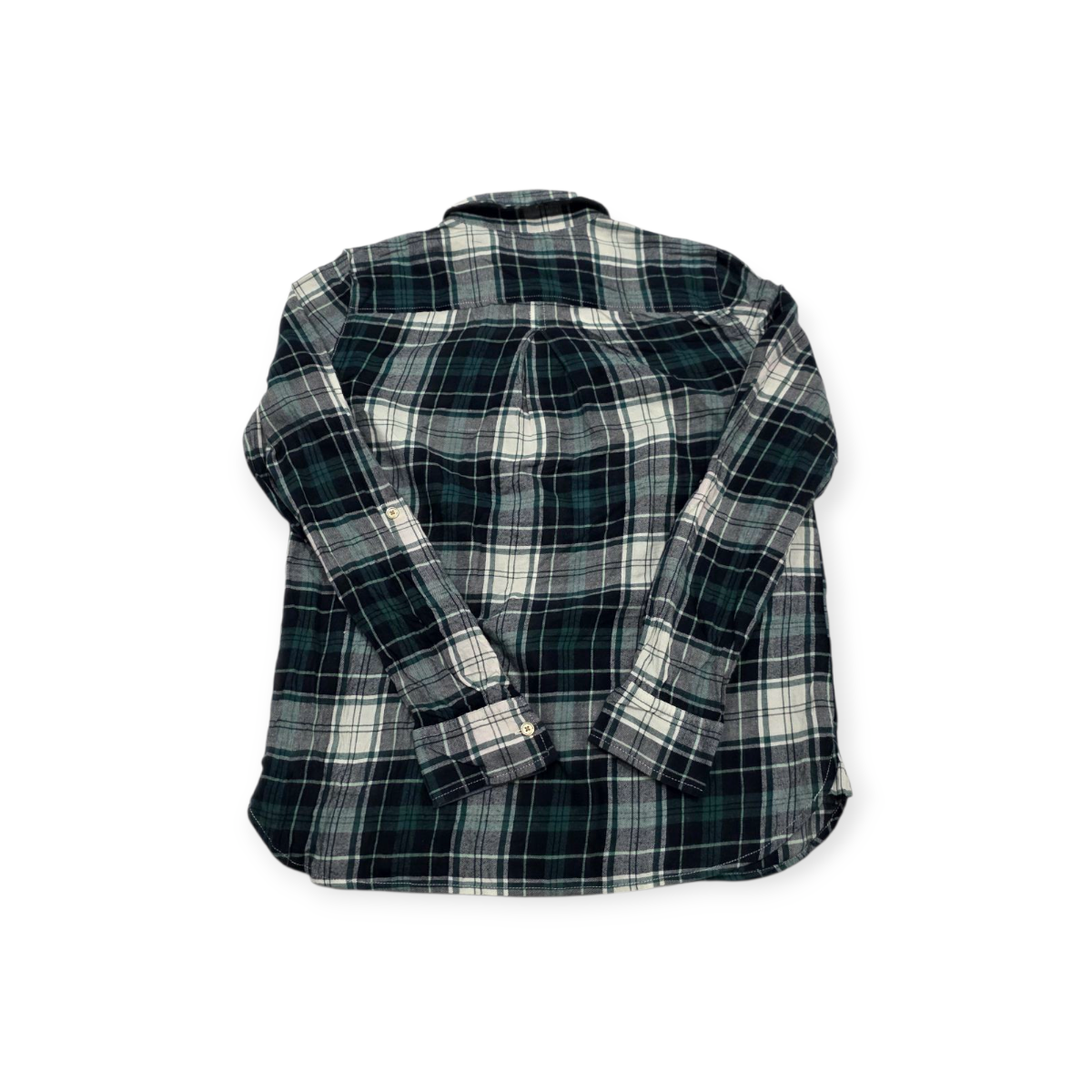 Camisa Tommy Hilfiger Chico S Verde Con Gris