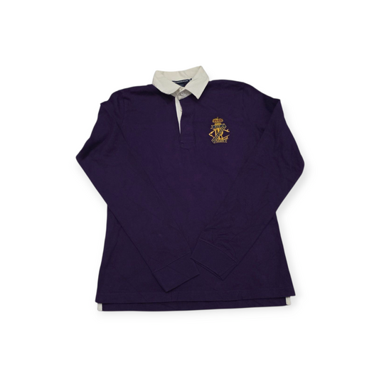 Playera Ralph Lauren Sport Mediana M Morada Con Dorado