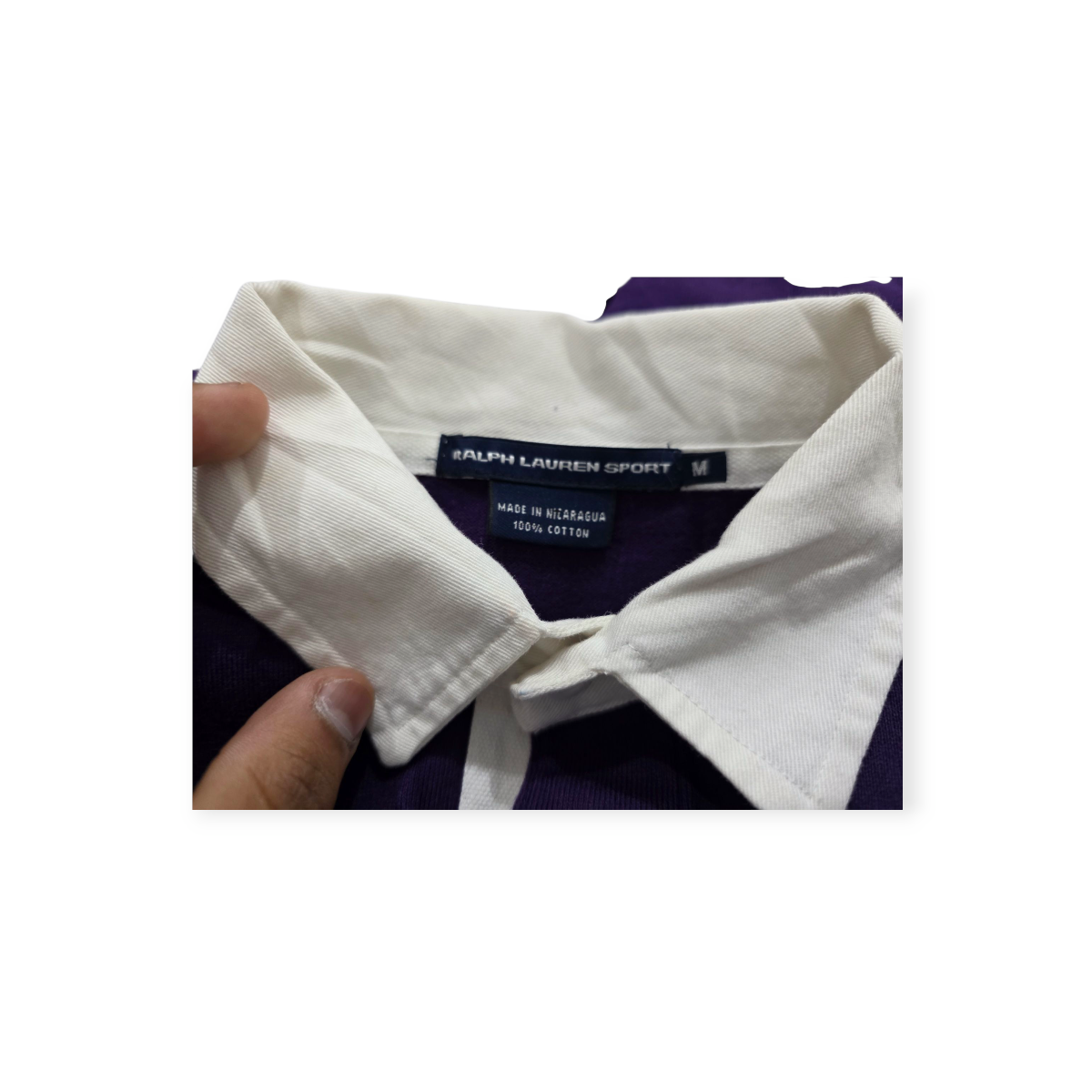 Playera Ralph Lauren Sport Mediana M Morada Con Dorado