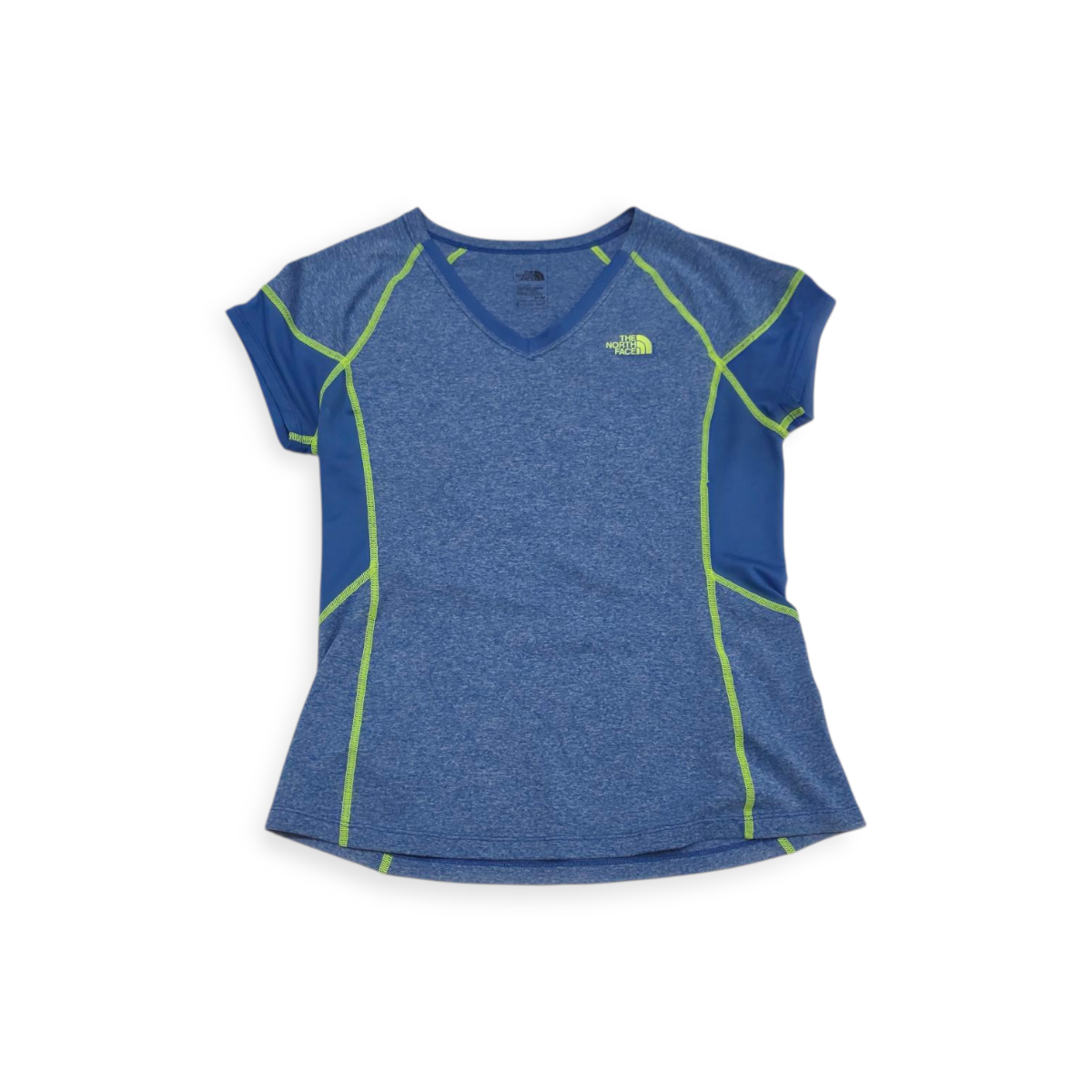 Playera The North Face Mediana M Azul.con Verde