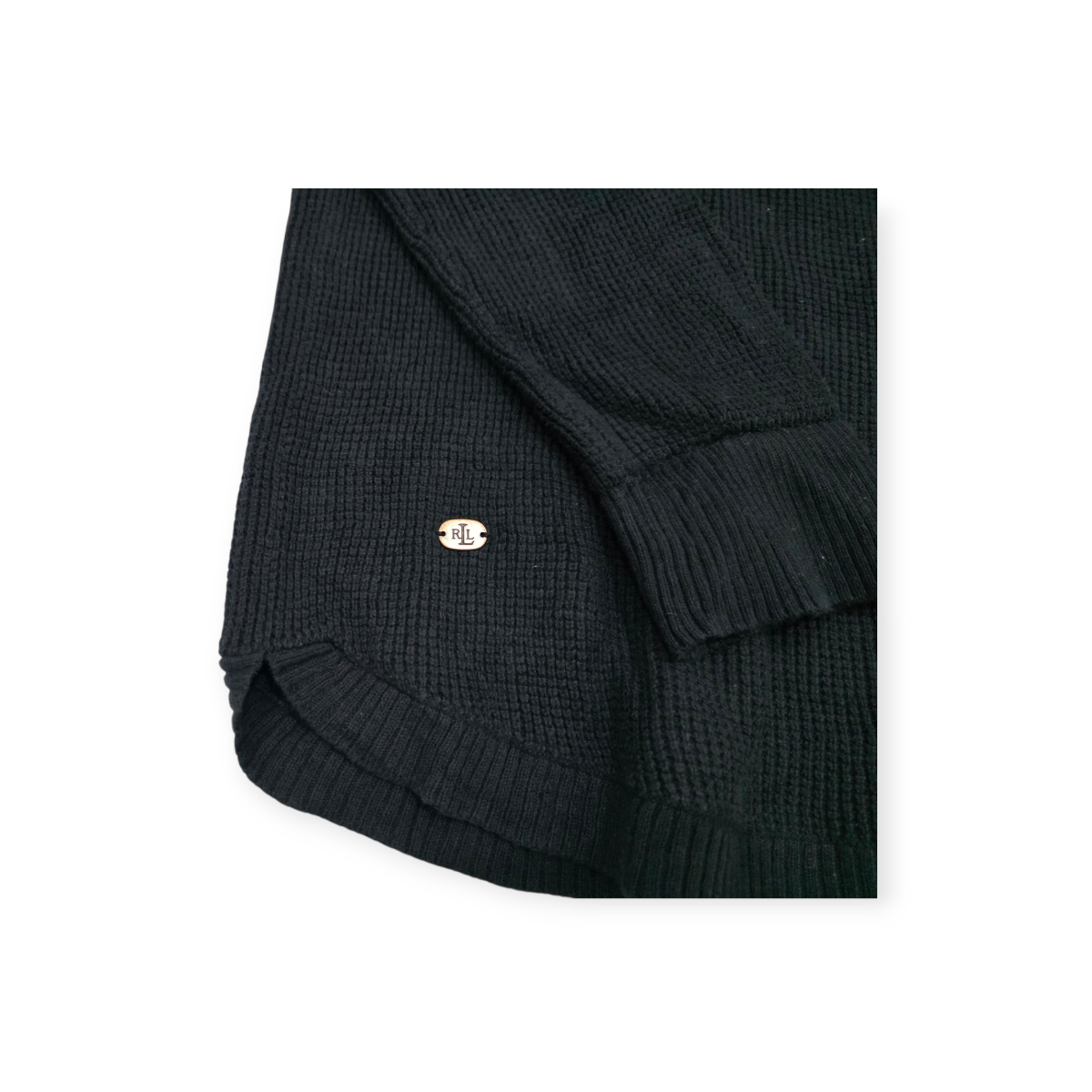 Sueter Con Gorro Ralph Lauren Talla 12 Color Negro