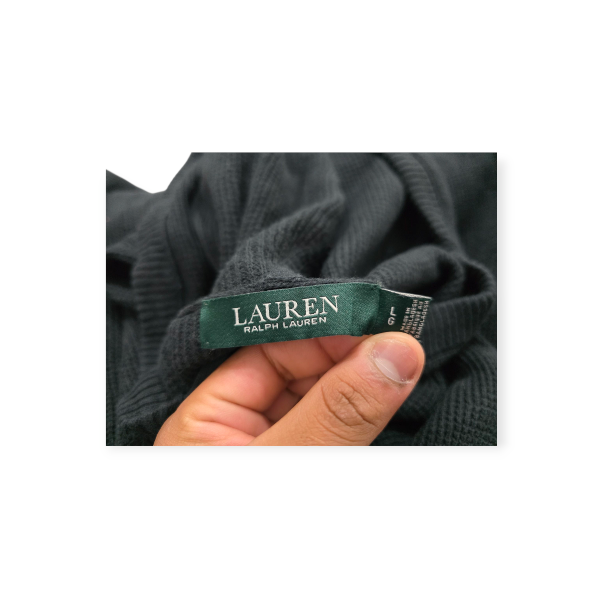 Sueter Con Gorro Ralph Lauren Talla 12 Color Negro