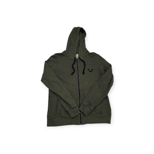 Sudadera True Religion Grande L Color Verde Con Gorro