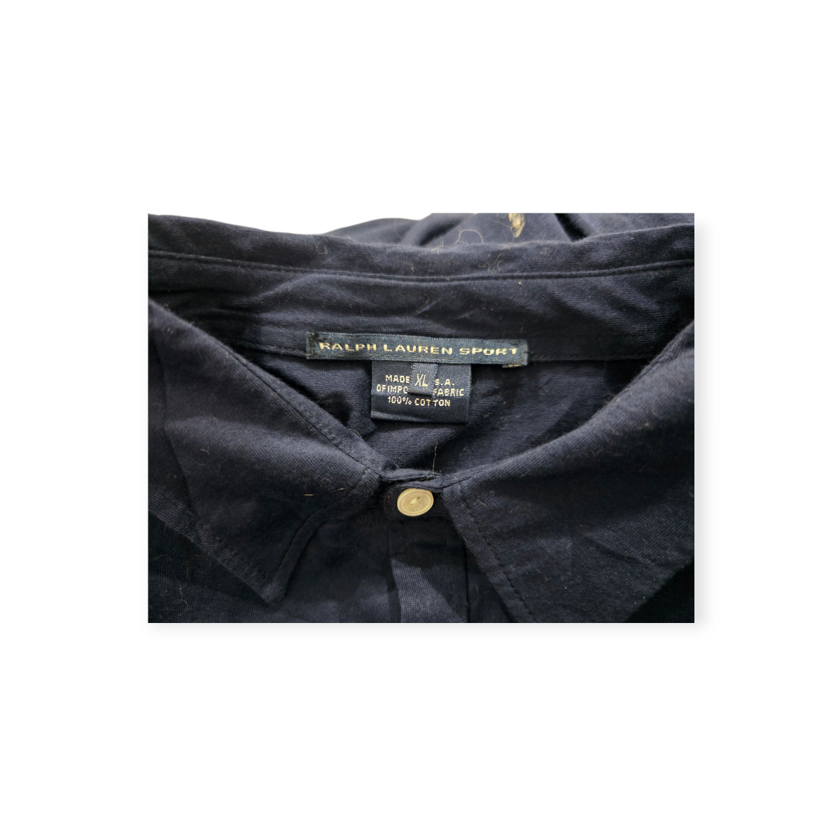 Camisa Ralph Lauren Sport Xgrande Xl Azul Marino