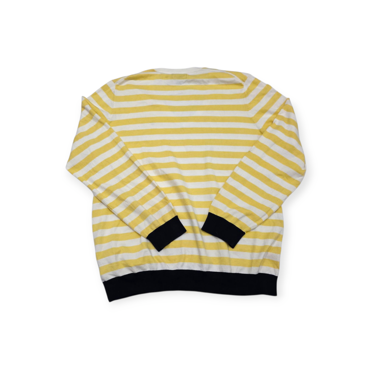 Sueter Tommy Hilfiger Amarillo Rayado Talla Xxl