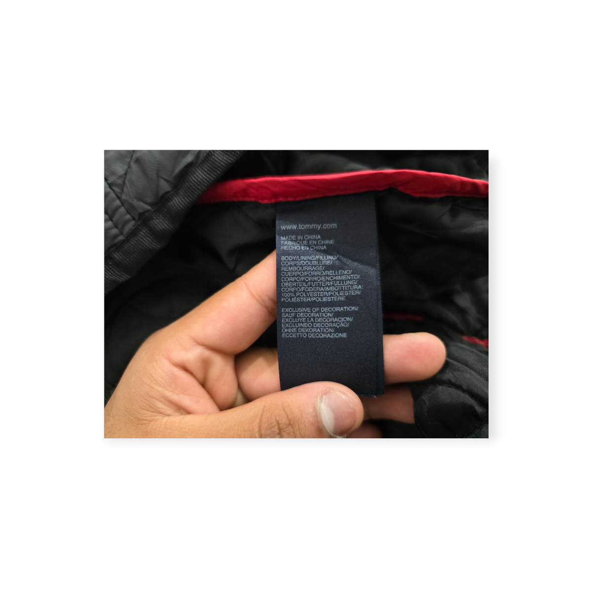 Chamarra Tommy Hilfiger Color Negro Talla.2x