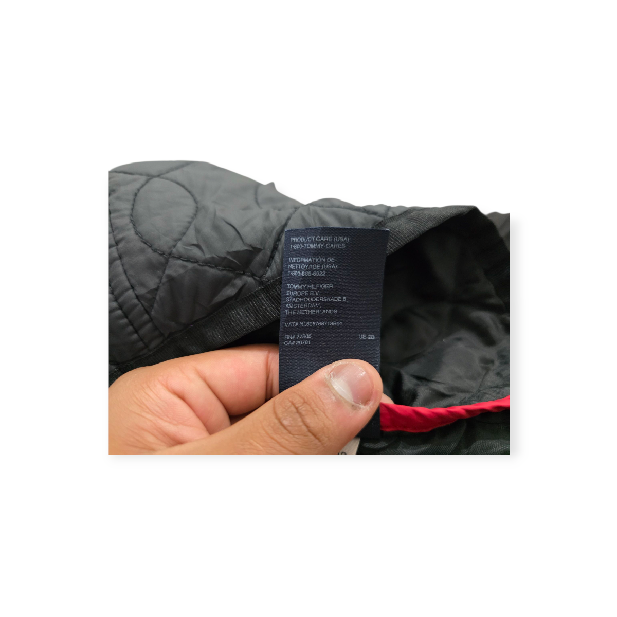 Chamarra Tommy Hilfiger Color Negro Talla.2x