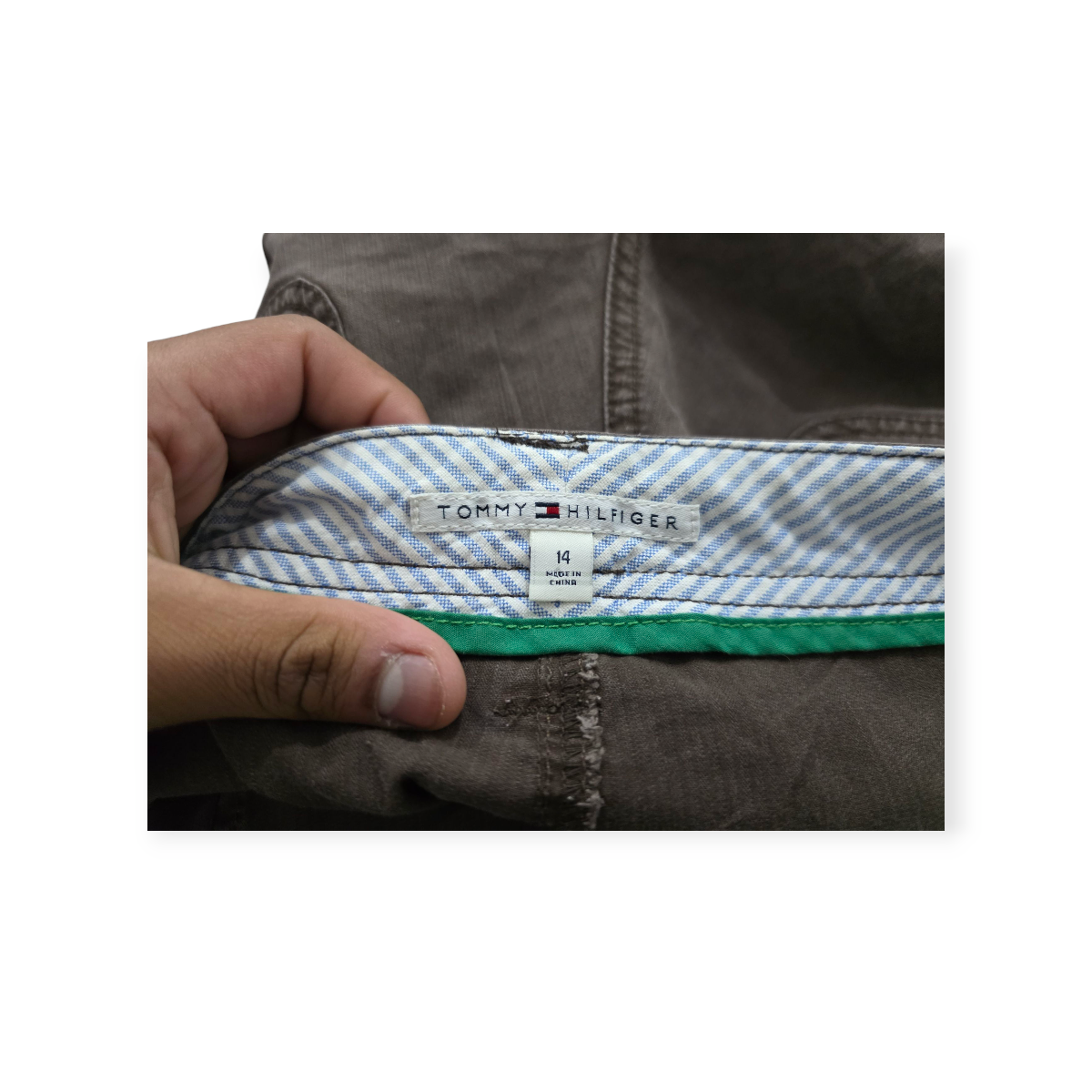 Short Tommy Hilfiger Talla 14 Cafe
