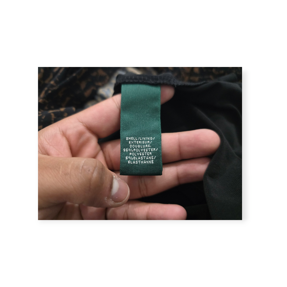 Vestido Ralph Lauren Cafe Con Negro Manga Larga Talla 6