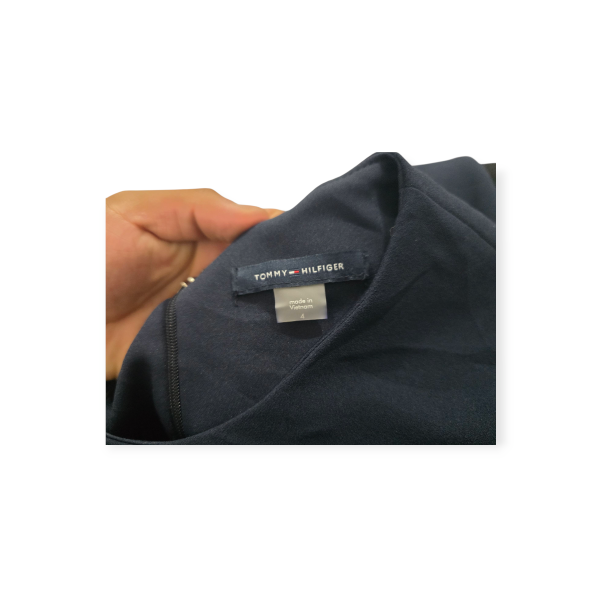 Vestido Tommy Hilfiger Manga Larga Amplia Talla4 Azul Marino